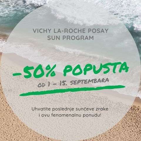 -50% POPUSTA NA VICHY I LA-ROCHE POSAY SUN PROGRAM