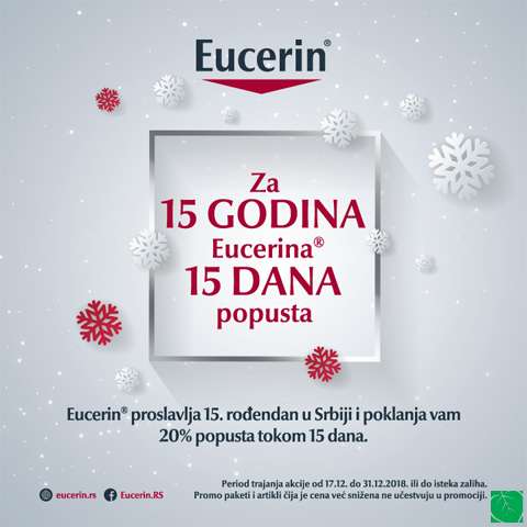 EUCERIN® 20 % POPUSTA